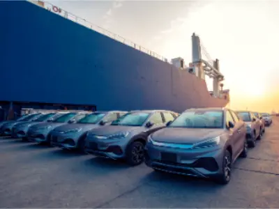 The main mode of transportation for the export of new energy vehicles